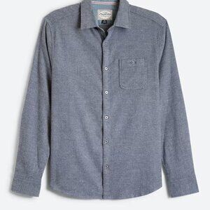 Men’s Flag & Anthem Herringbone Flannel Button-Up Shirt, Medium